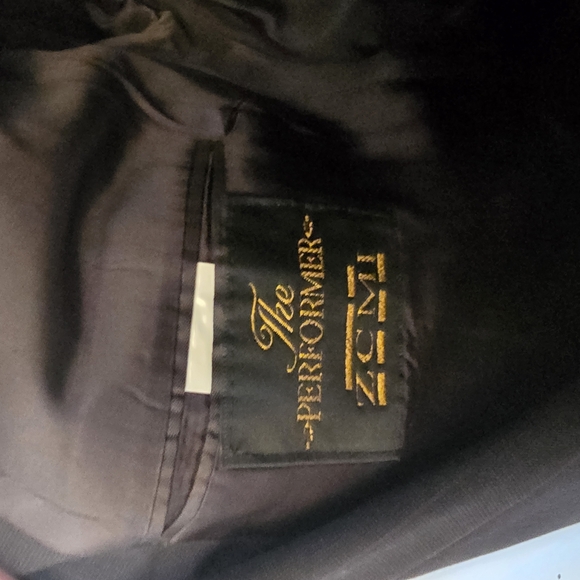 Vintage Men's ZCMI The Performer Classic Black Pinstripe 42L Blazer - Picture 4 of 6